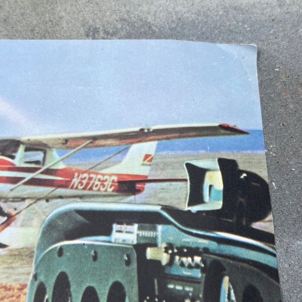 Cessna Skyhawk Vtg Orig Advertising Poster "Half the fun is going" 22-1/2x28-3/8 - Picture 7 of 14